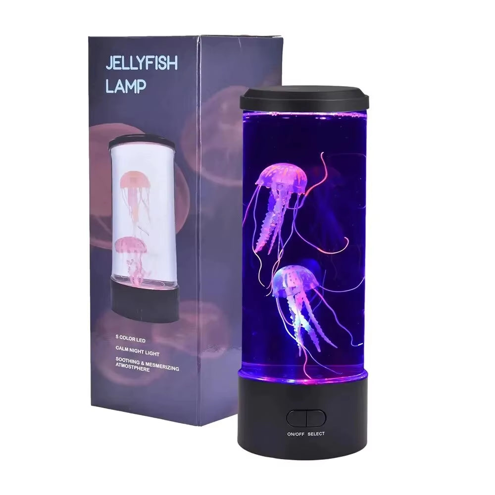 Enchanting Color-Changing Jellyfish Lamp – USB & Battery-Powered Nightlight for Kids