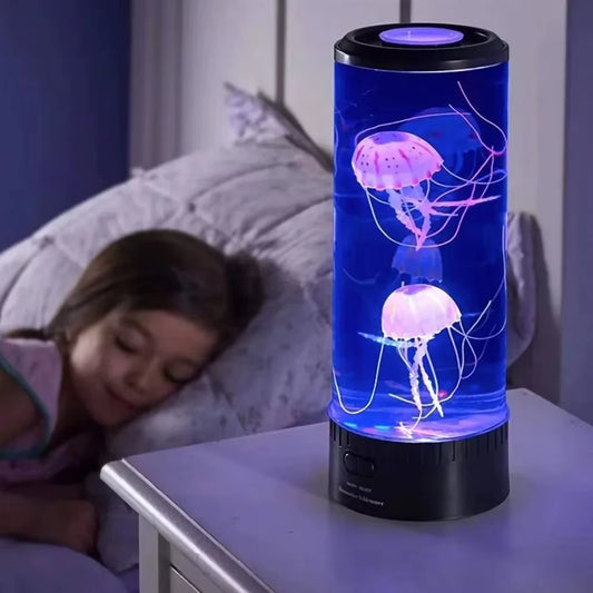 Enchanting Color-Changing Jellyfish Lamp – USB & Battery-Powered Nightlight for Kids